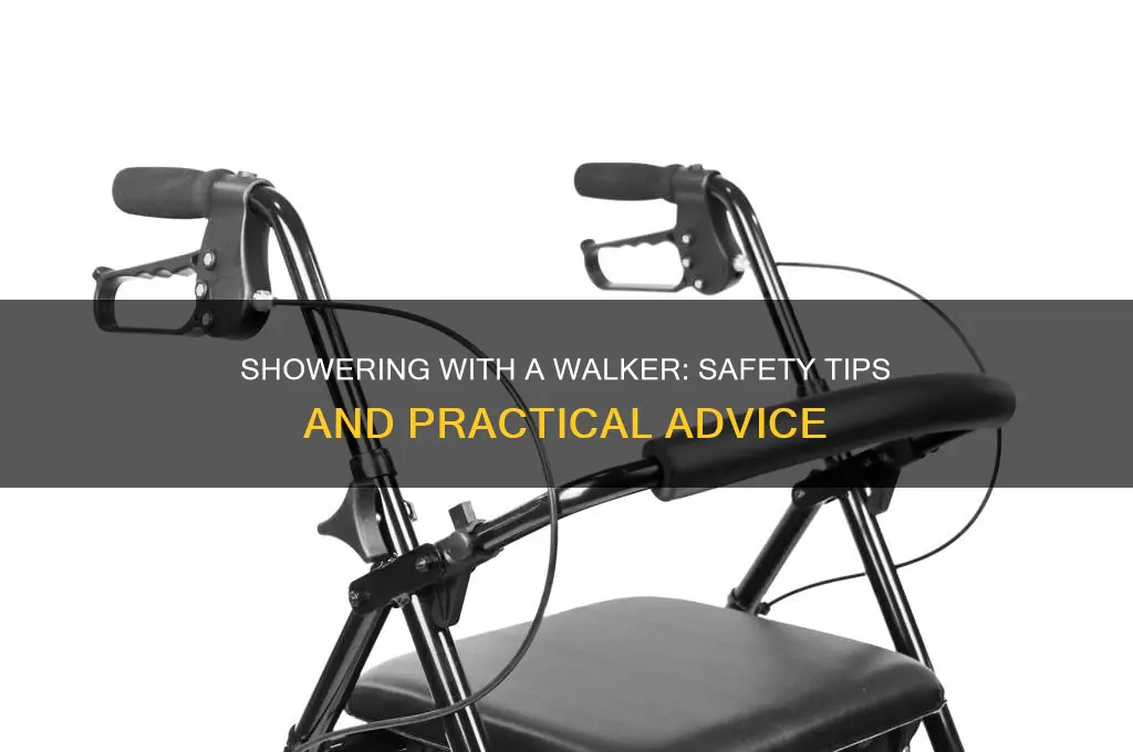 can you take a walker in the shower