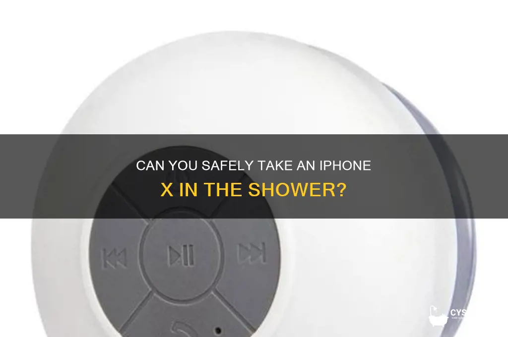 can you take an iphone x in the shower