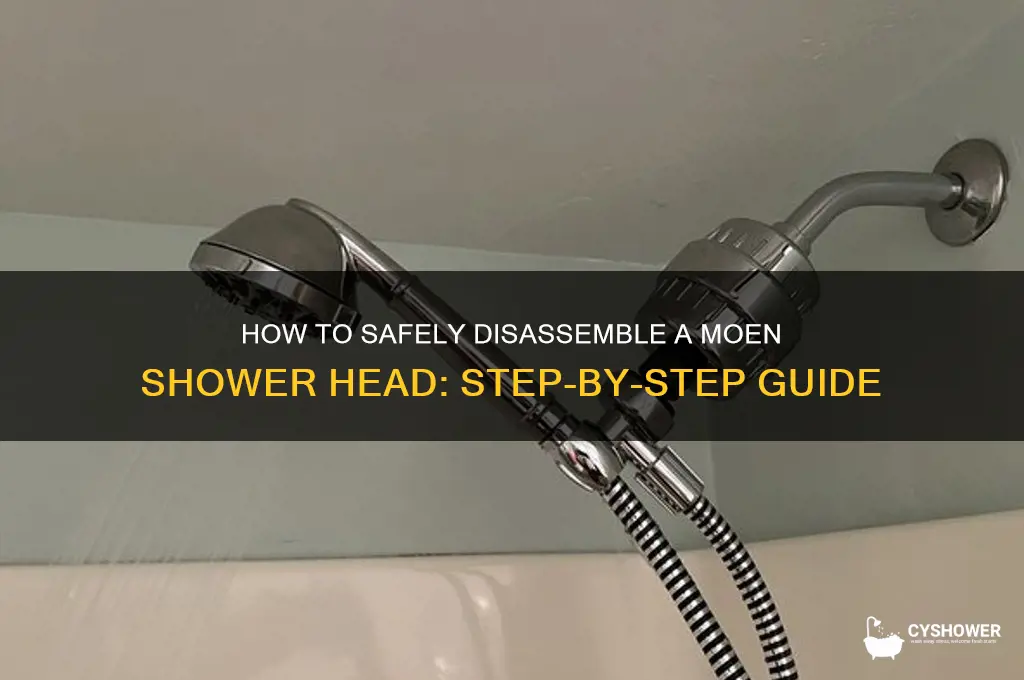 can you take apart a moen shower head