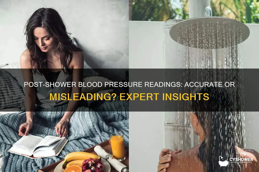 can you take blood pressure after shower
