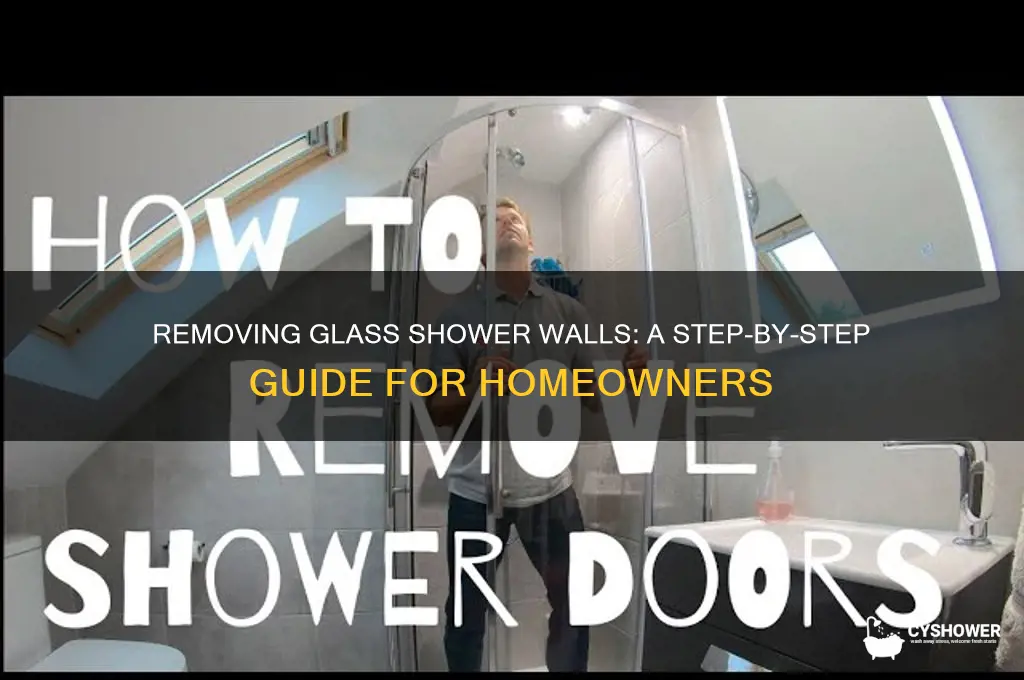 can you take glass shower walls out