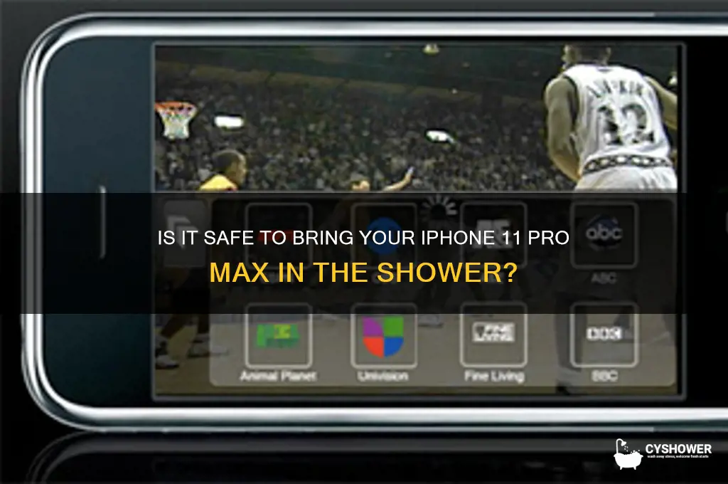 can you take iphone 11 pro max in shower