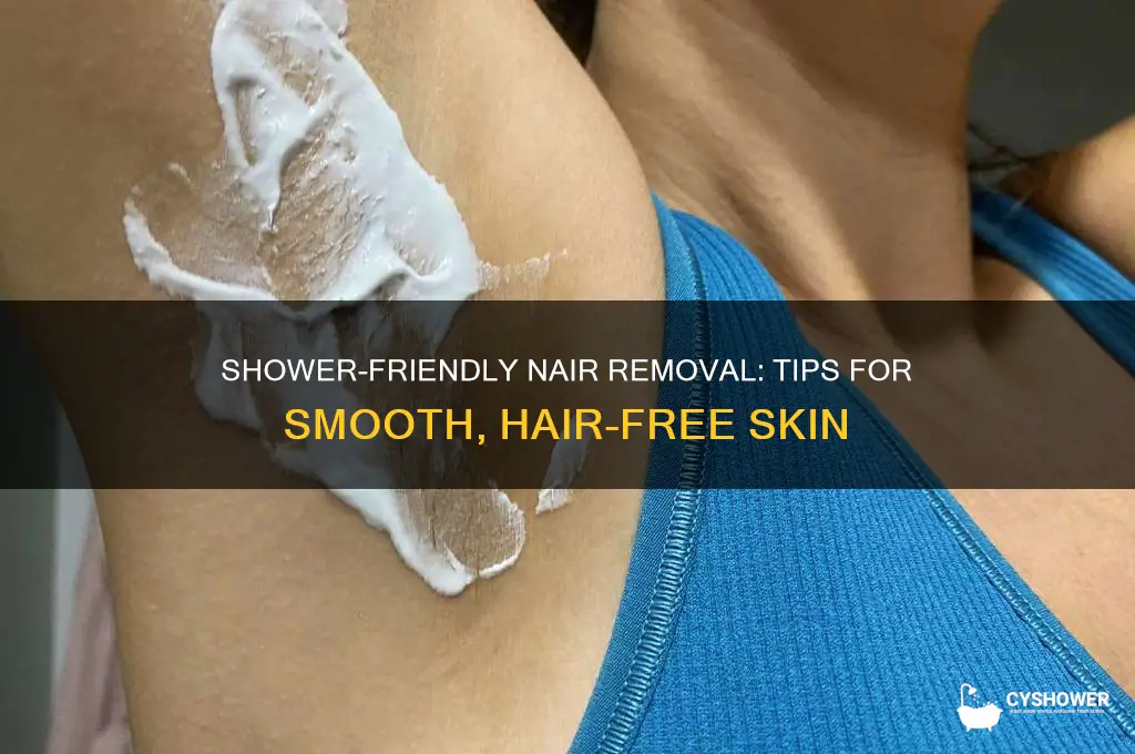can you take nair off in the shower