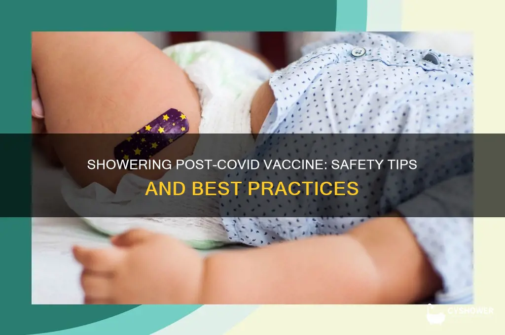can you take shower after covid 19 vaccine
