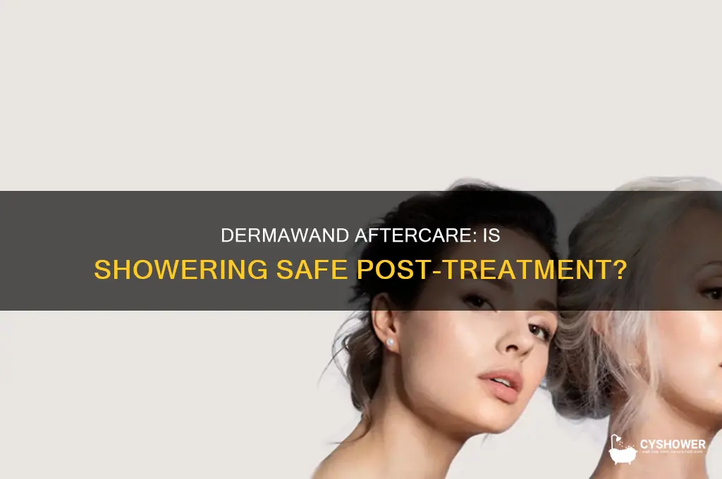 can you take shower after dermawand