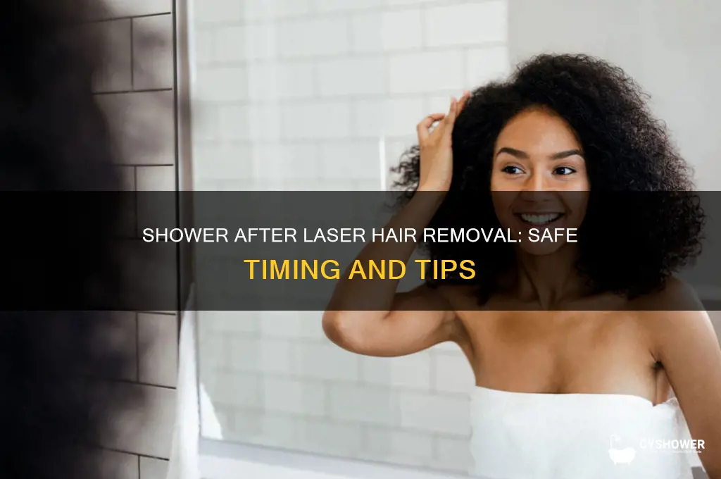 can you take shower after laser hair removal