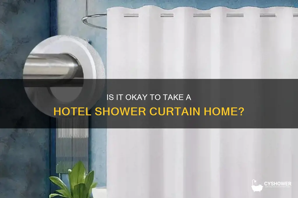 can you take shower curtain from hotel