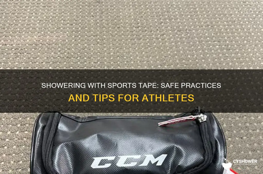 can you take shower with sports tape