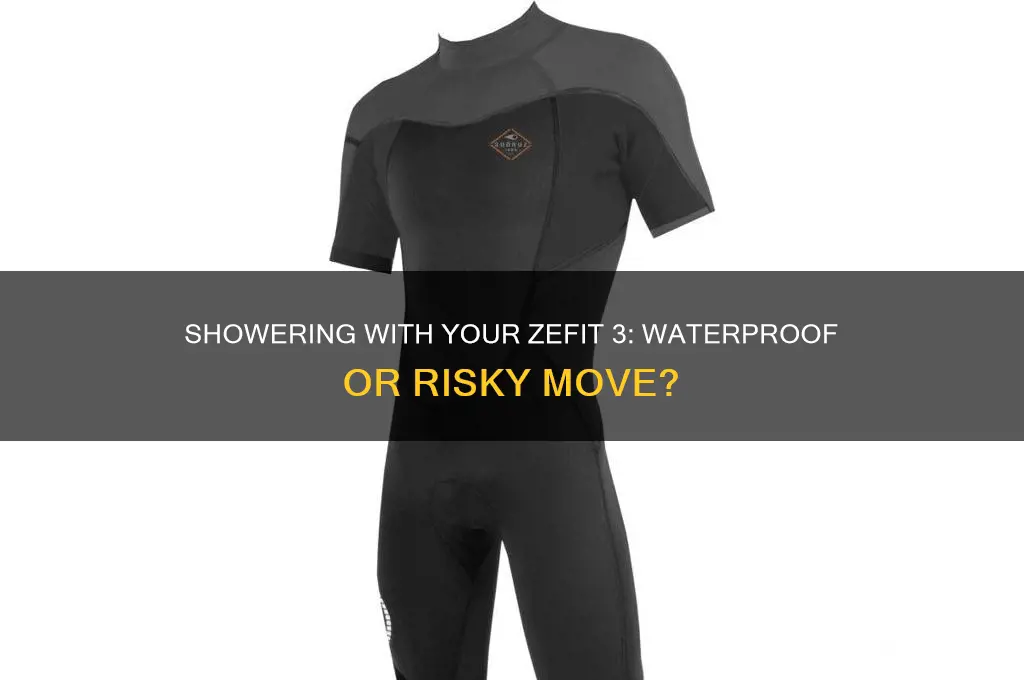 can you take shower with your zefit 3 watch
