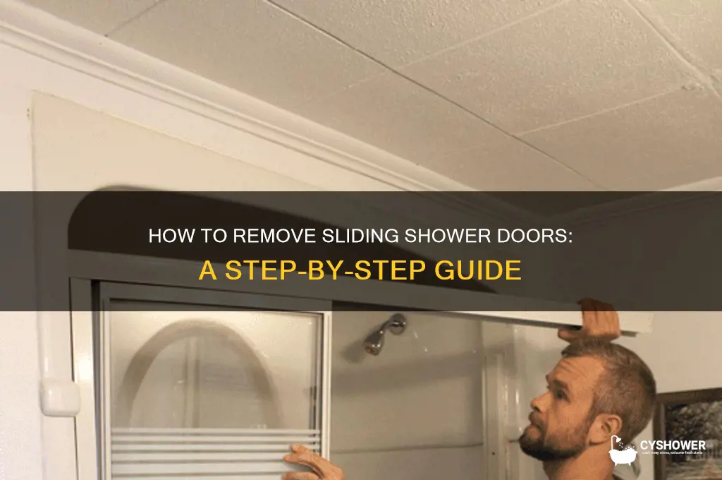 can you take sliding doors off a shower