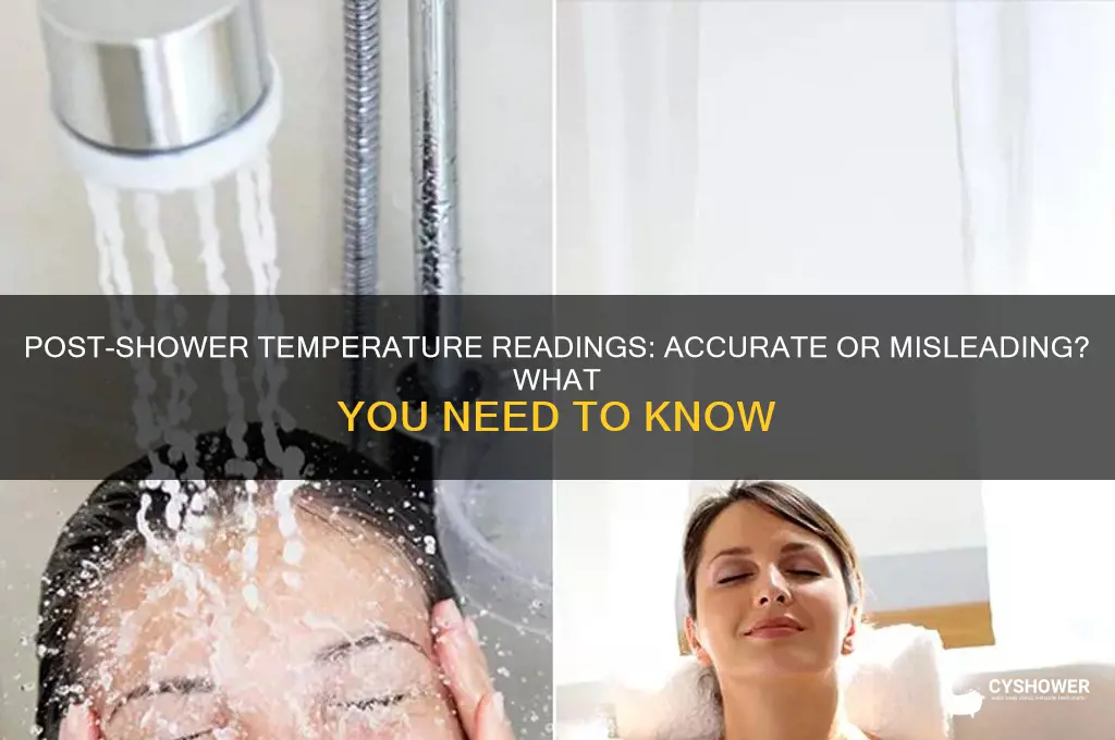 can you take temperature after shower