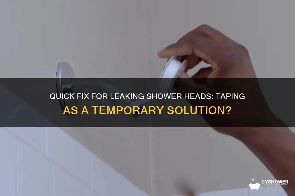 can you tape a leaking shower head