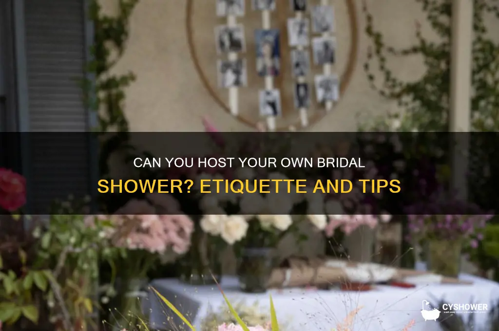 can you through your own bridal shower