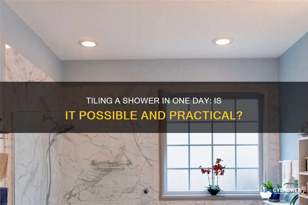 can you tile a shower in one day