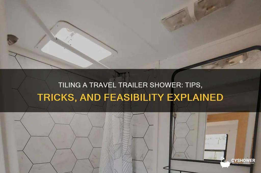 can you tile a travel trailer shower