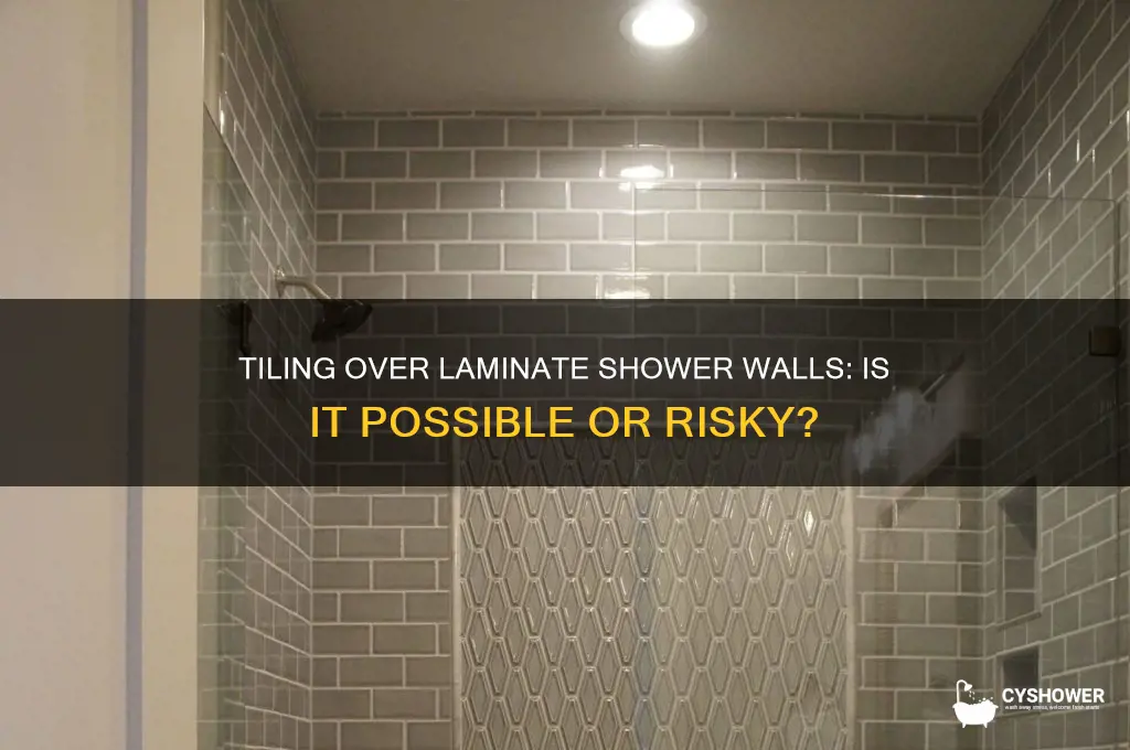 can you tile over laminate shower