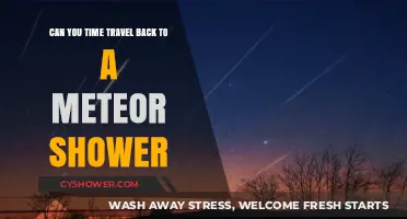 Exploring the Possibility of Time Traveling to Meteor Showers