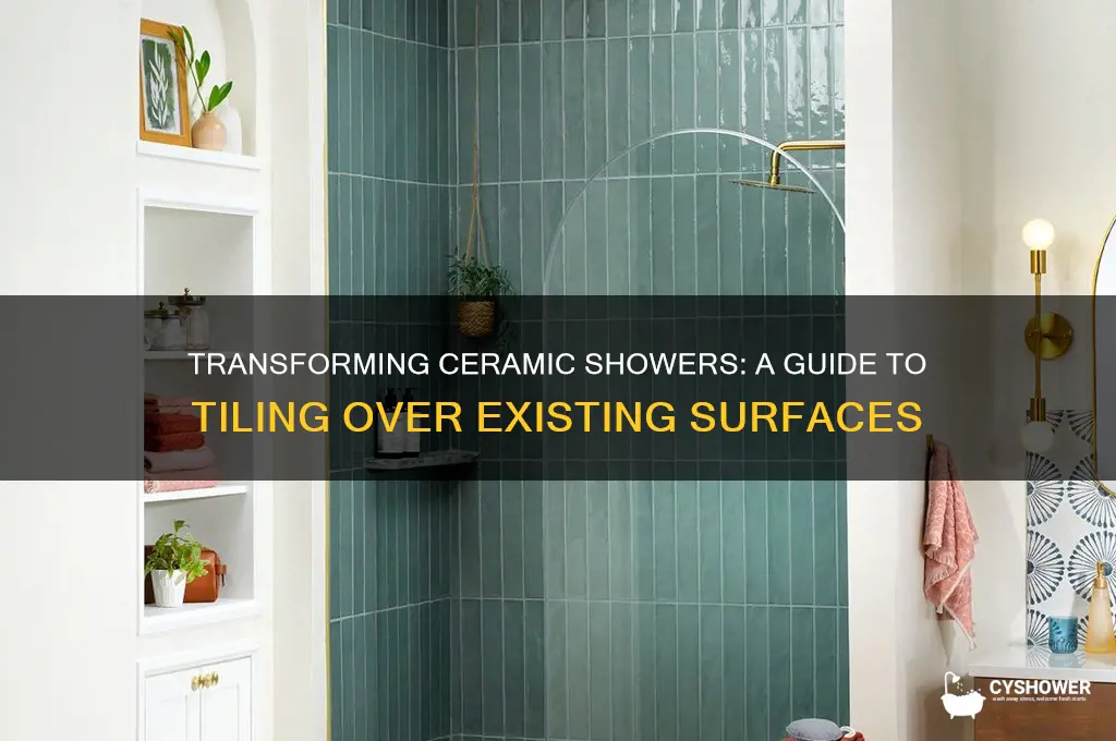 can you turn a ceramic shower into tile