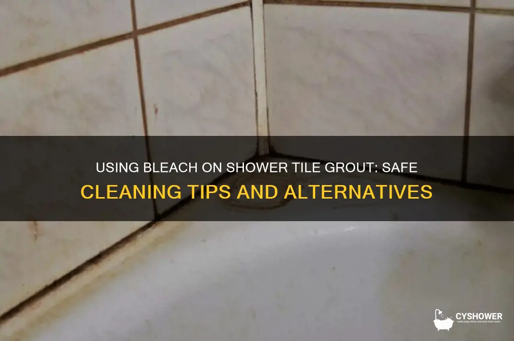 can you use bleach on shower tile grout
