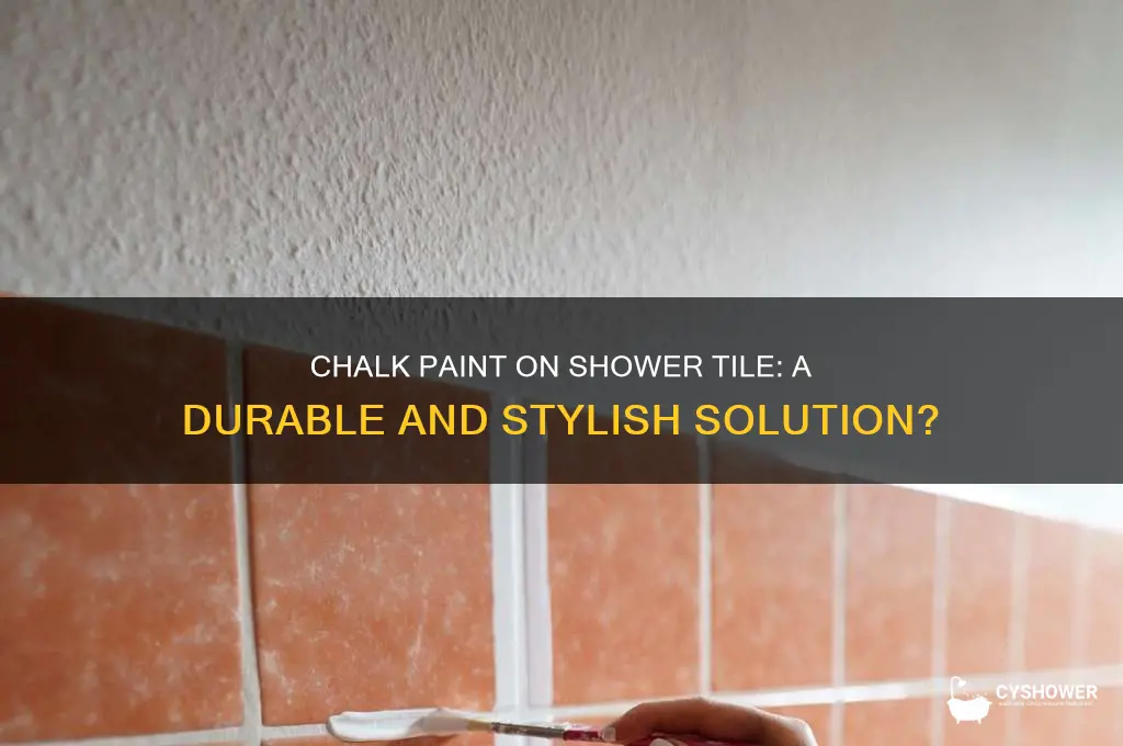 can you use chalk paint on shower tile