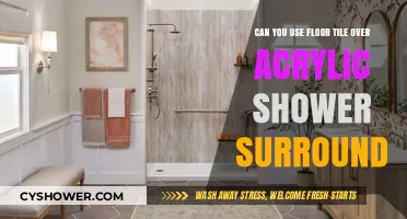 Installing Floor Tile Over Acrylic Shower Surround: Is It Possible?
