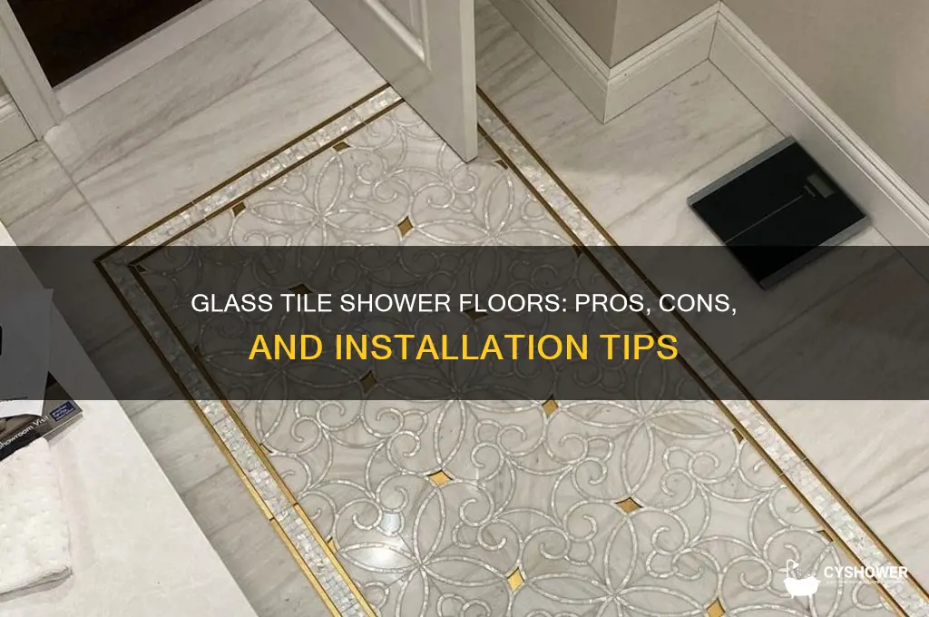 can you use glass tile for shower floor