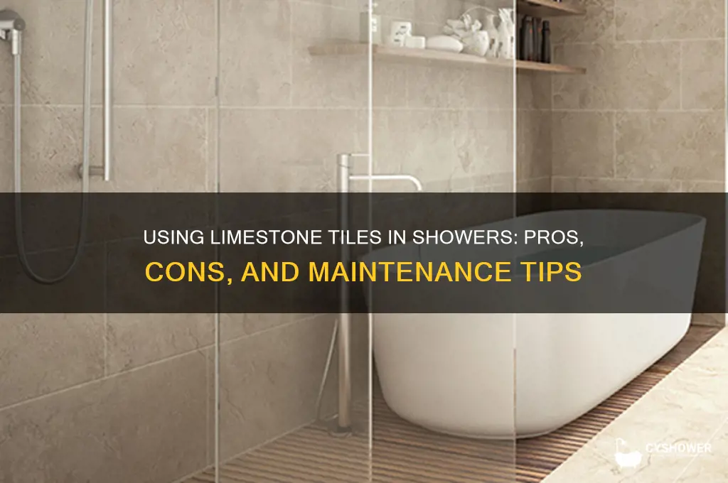 can you use limestone tiles in a shower