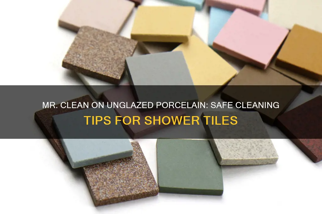 can you use mr clean on unglazed porcelain shower tile