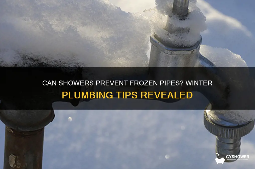 can your pipes freeze if u take a shower