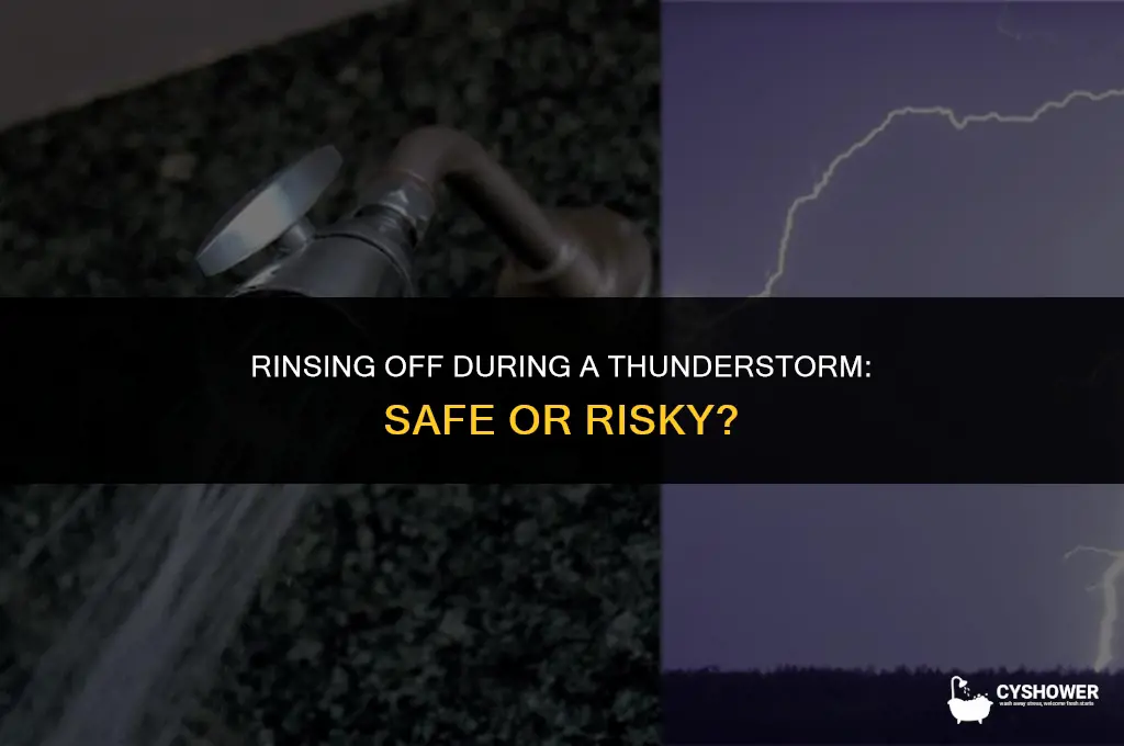 can ypu shower while its storming