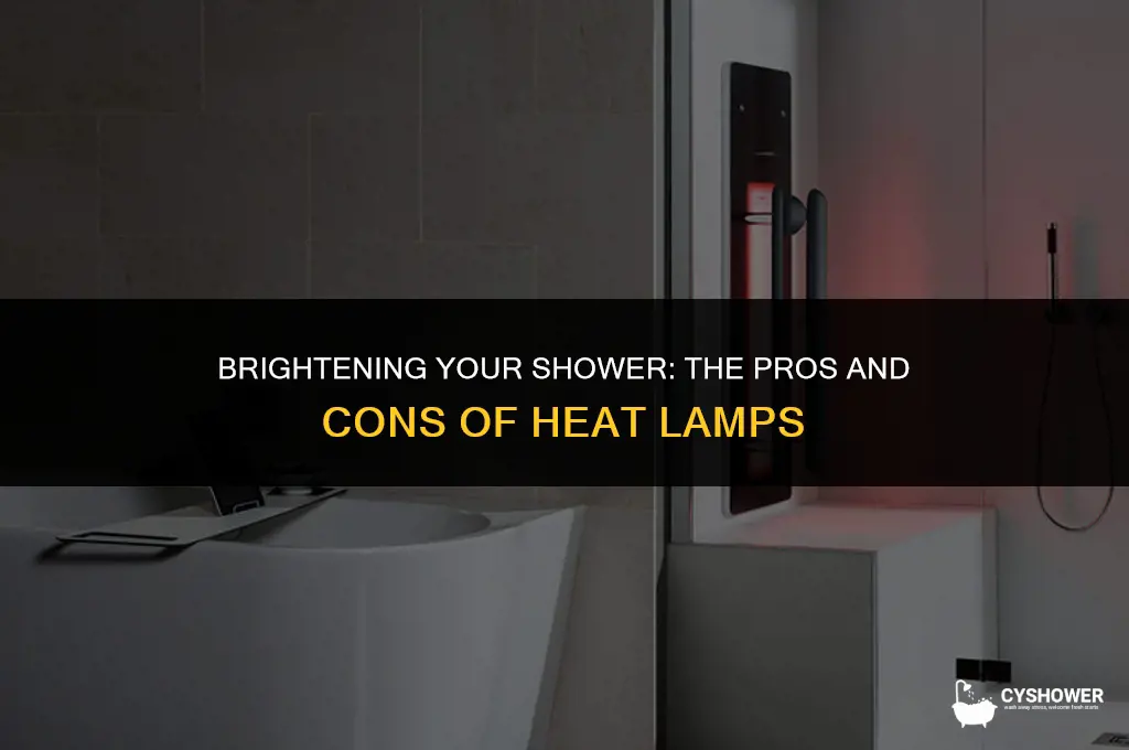 can yu put a heat lamp in shower