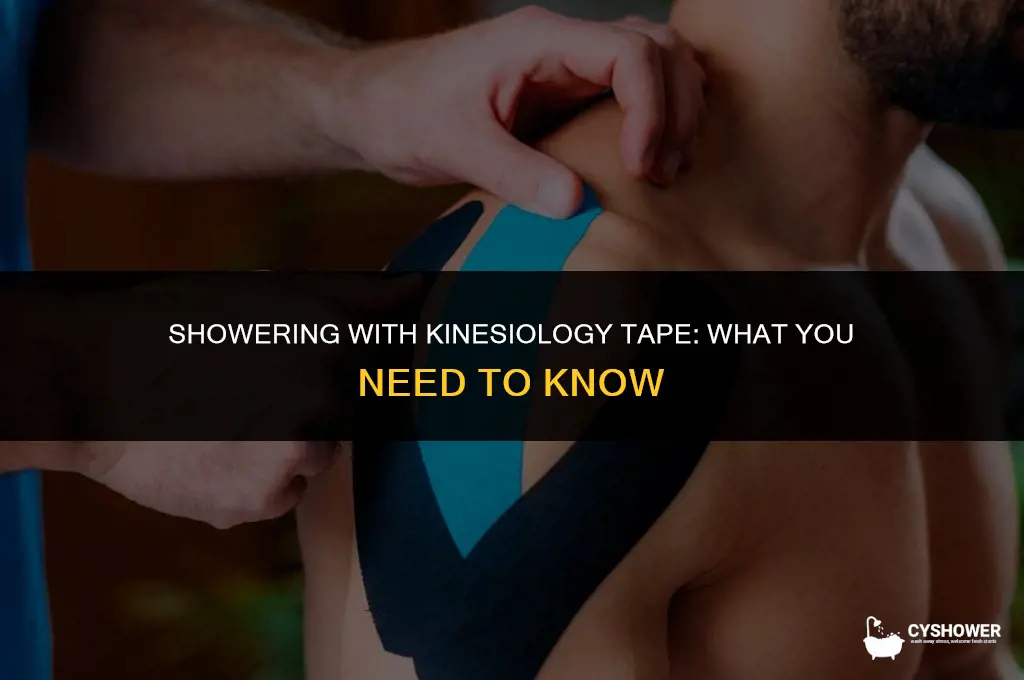 can yu shower with kt tape on