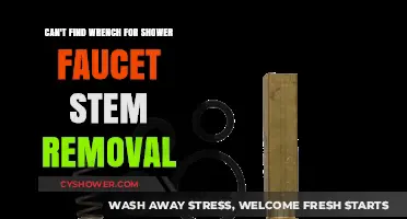 DIY Plumbing Woes: Shower Faucet Stem Removal Without the Right Wrench
