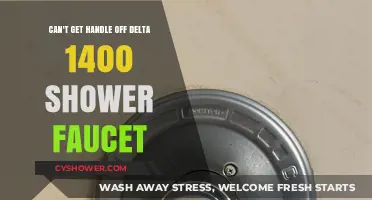 How to Remove a Stuck Handle on Delta 1400 Shower Faucet