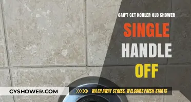 How to Remove a Stuck Kohler Single-Handle Shower Valve