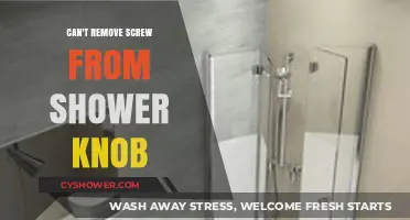 Stubborn Shower Knob Screw: A DIY Guide to Easy Removal