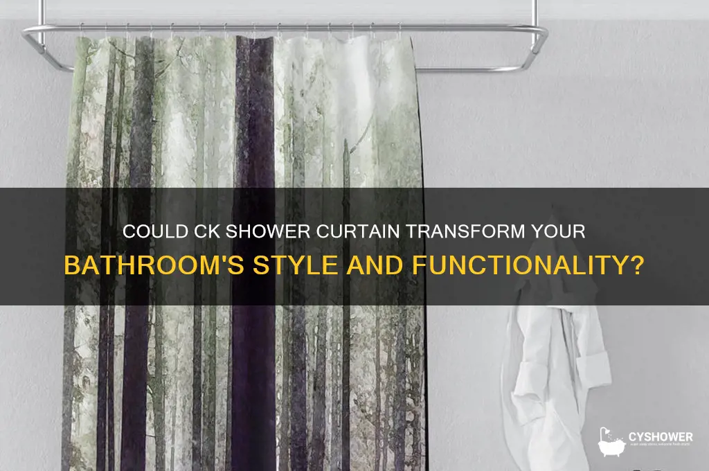 could ck shower curtain
