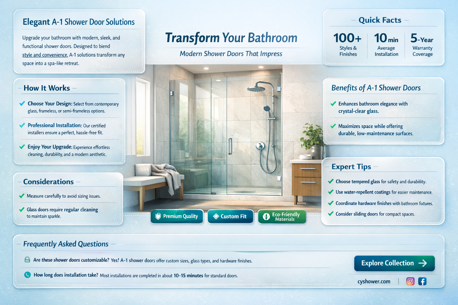a-1 shower door