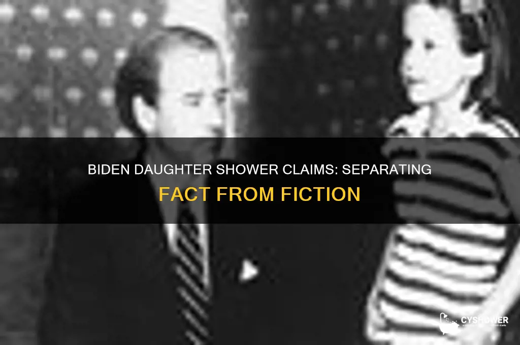 did biden take a shower with his daughter
