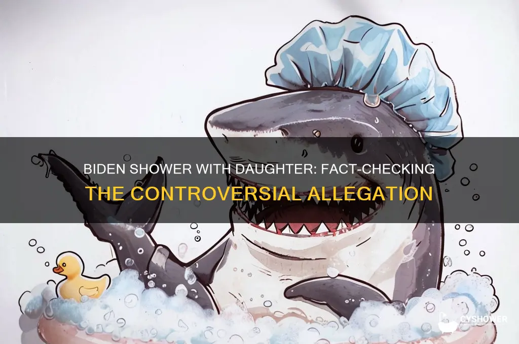 did biden take shower with daughter