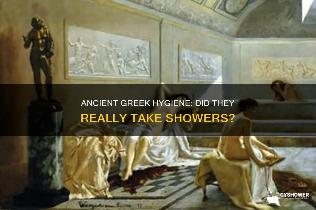 did greeks take shower