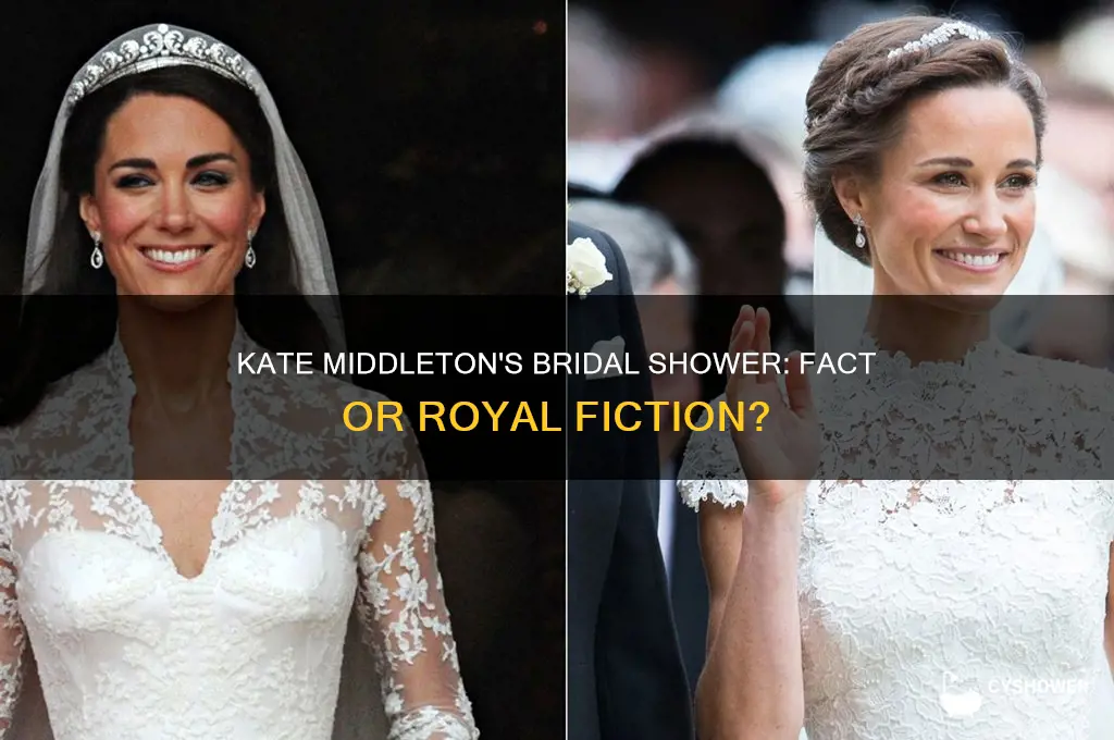 did kate middleton have a bridal shower
