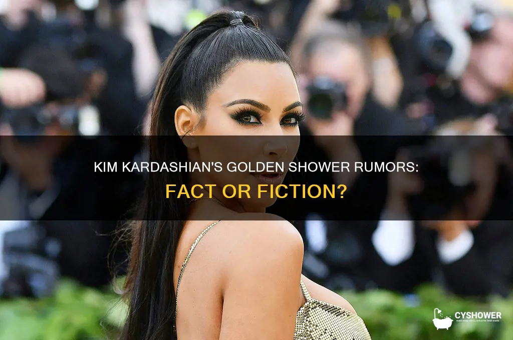did kim k get a golden shower