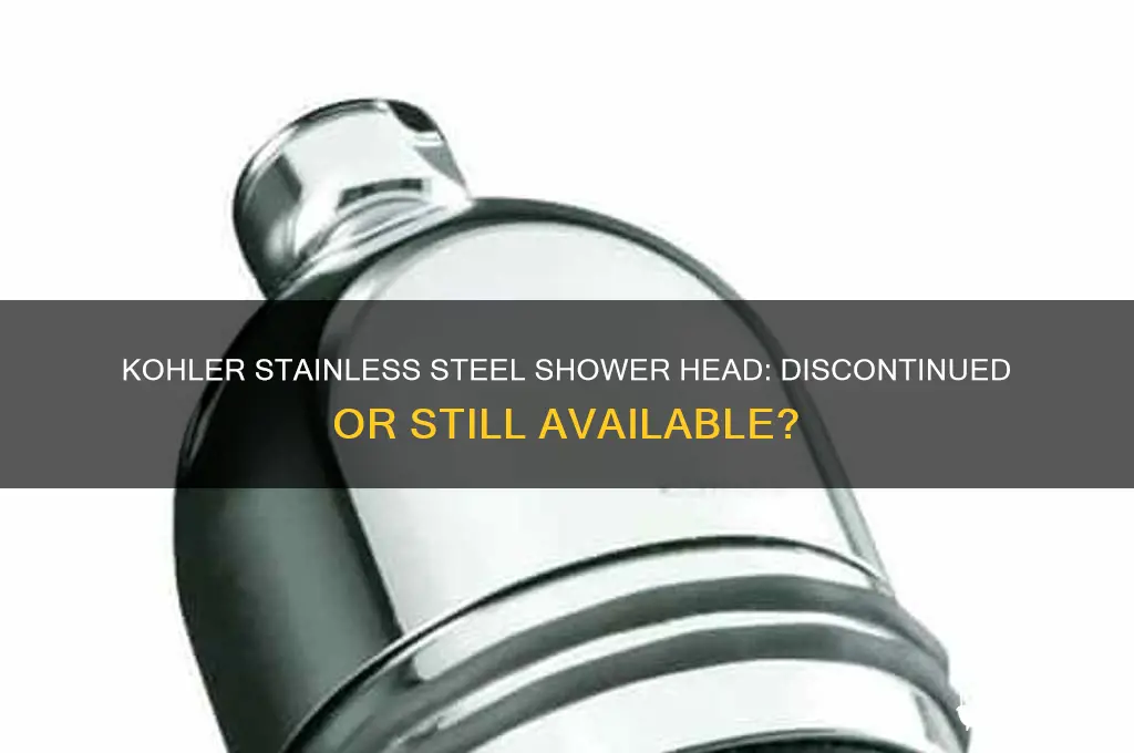 did kohler discontinue stainless steel shower head