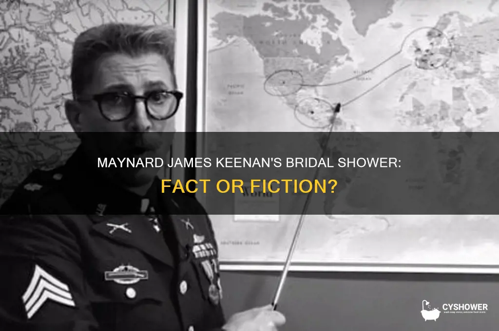 did maynard james keenan leave have a bridal shower