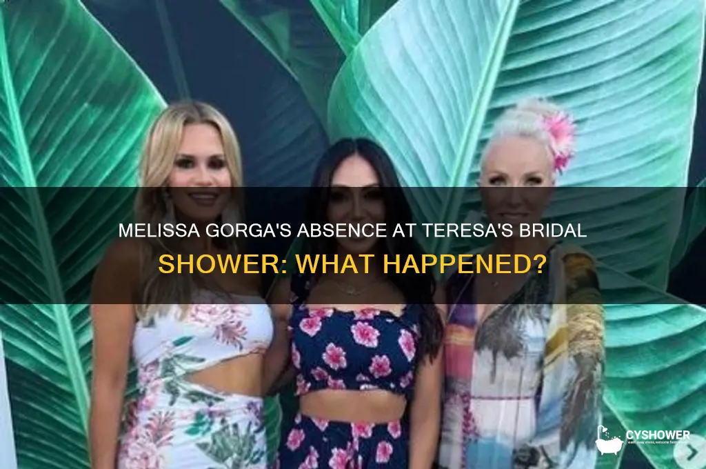 did melissa gorga attend teresa bridal shower