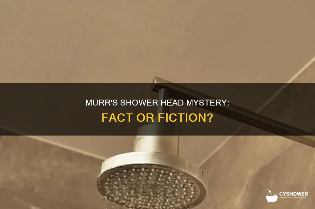 did murr really lose his shower head