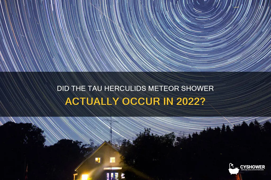 did tau herculids meteor shower happen