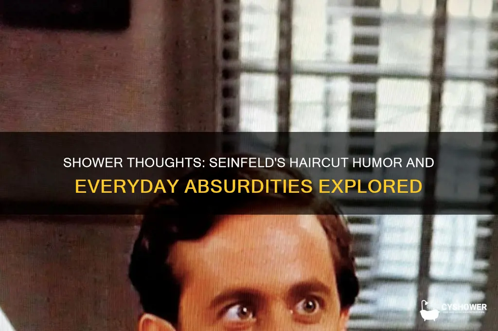 did you get a haircut nope shower seinfeld