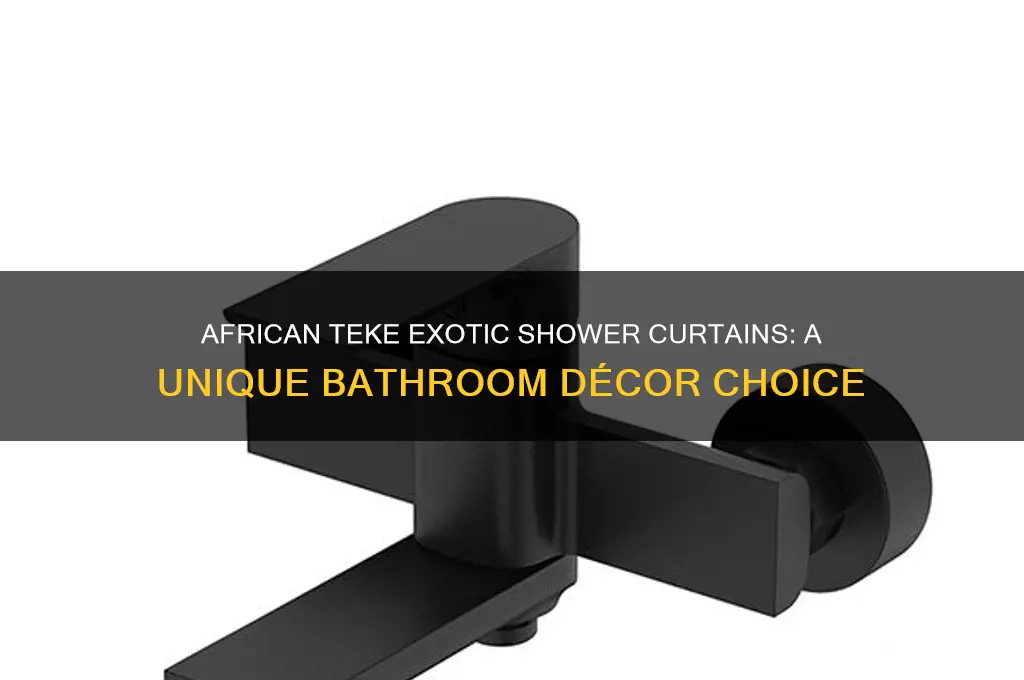 do african teke exotic a shower curtains